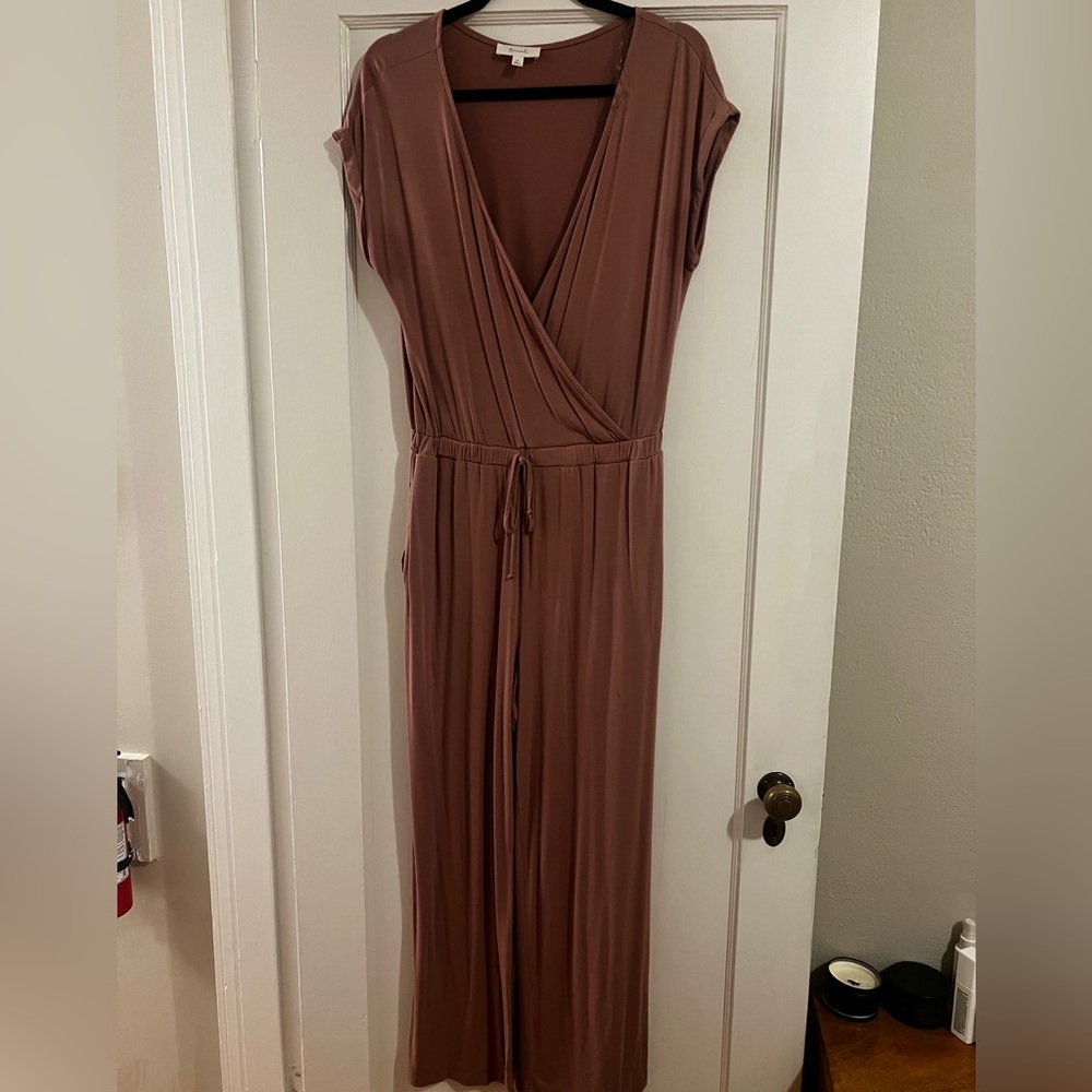 Beceel Mauve jumpsuit with cap sleeves. Size M.